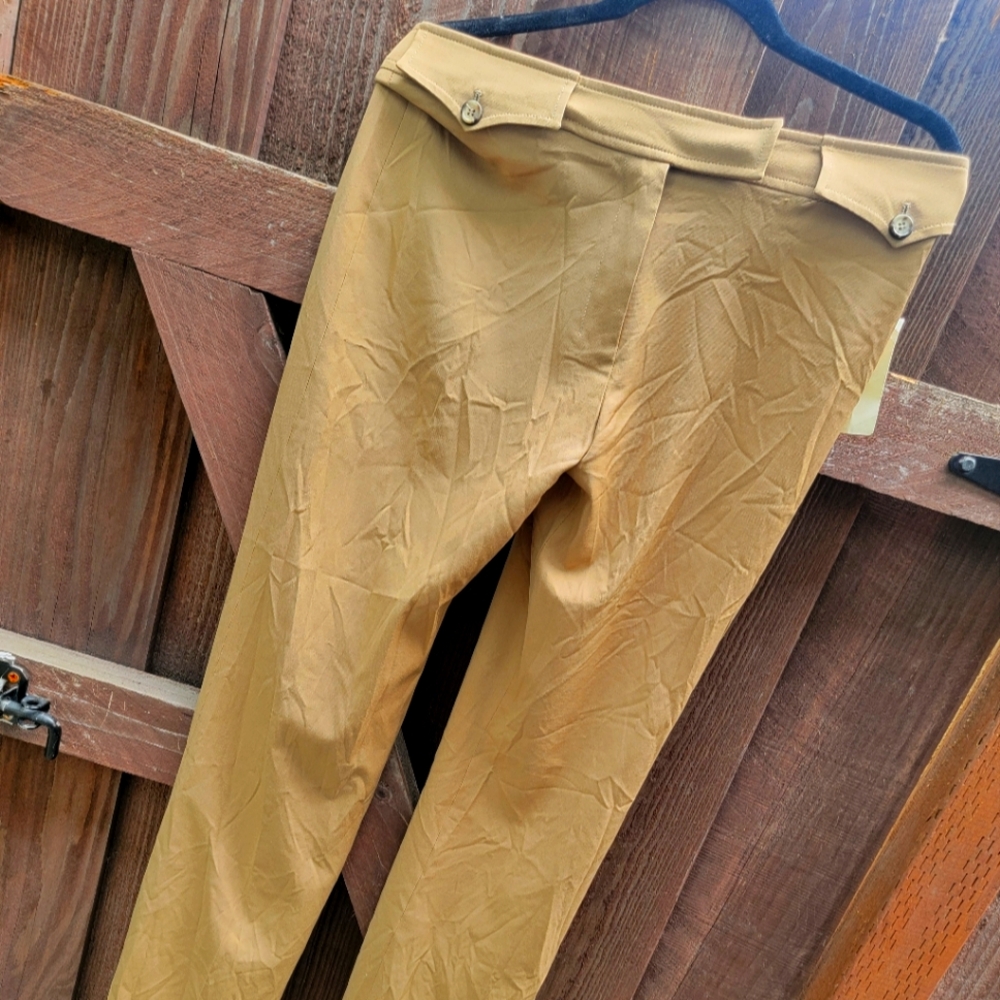 Yves Saint Laurent Pants Vintage High Waisted Cream Trousers Sz 6/8
